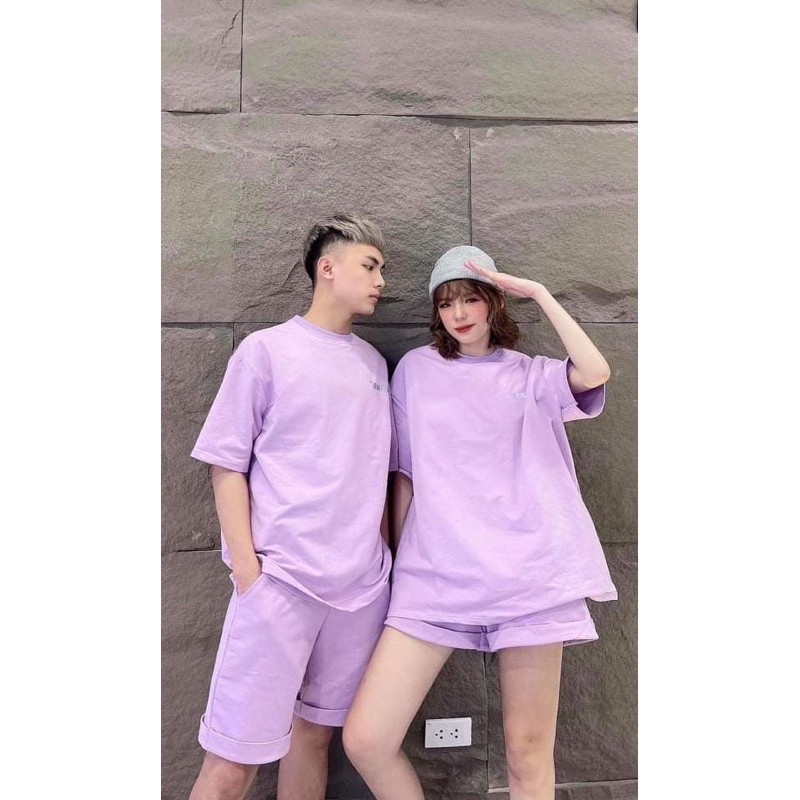Bộ cotton áo dáng rộng+ quần unisex nhiều màu (có ảnh thật ) | BigBuy360 - bigbuy360.vn