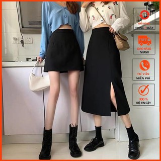 Chân Váy A Dài Xẻ Cá Tính 302