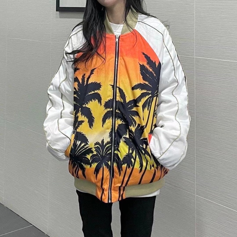 Áo khoác gió bomber mỏng cây dừa nam/nữ🤟🏻