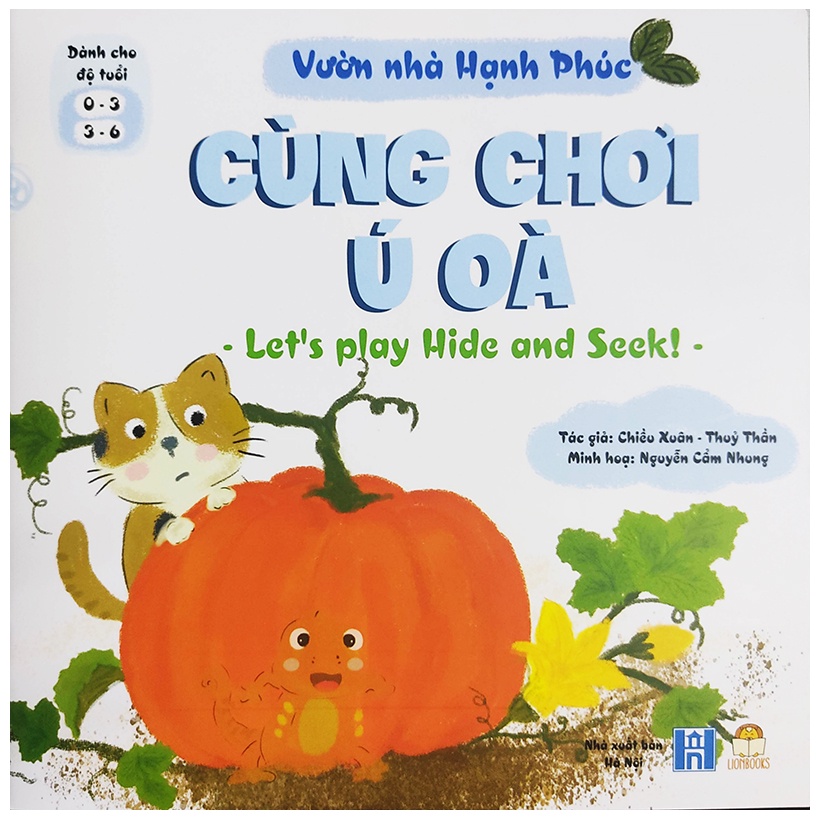 Sách cho bé - Vườn Nhà Hạnh Phúc - Bộ 3 cuốn song ngữ Việt Anh