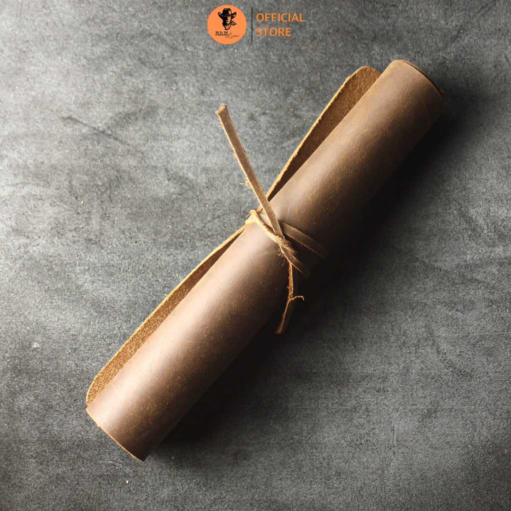 Tấm lót chuột da bò màu nâu đất - RAM Leather