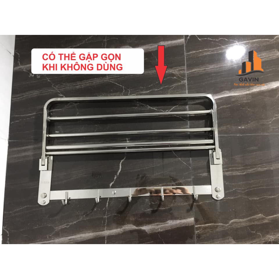 Vắt khăn, giá để khăn, vắt khăn giàn nhà tắm inox 304 chân đặc