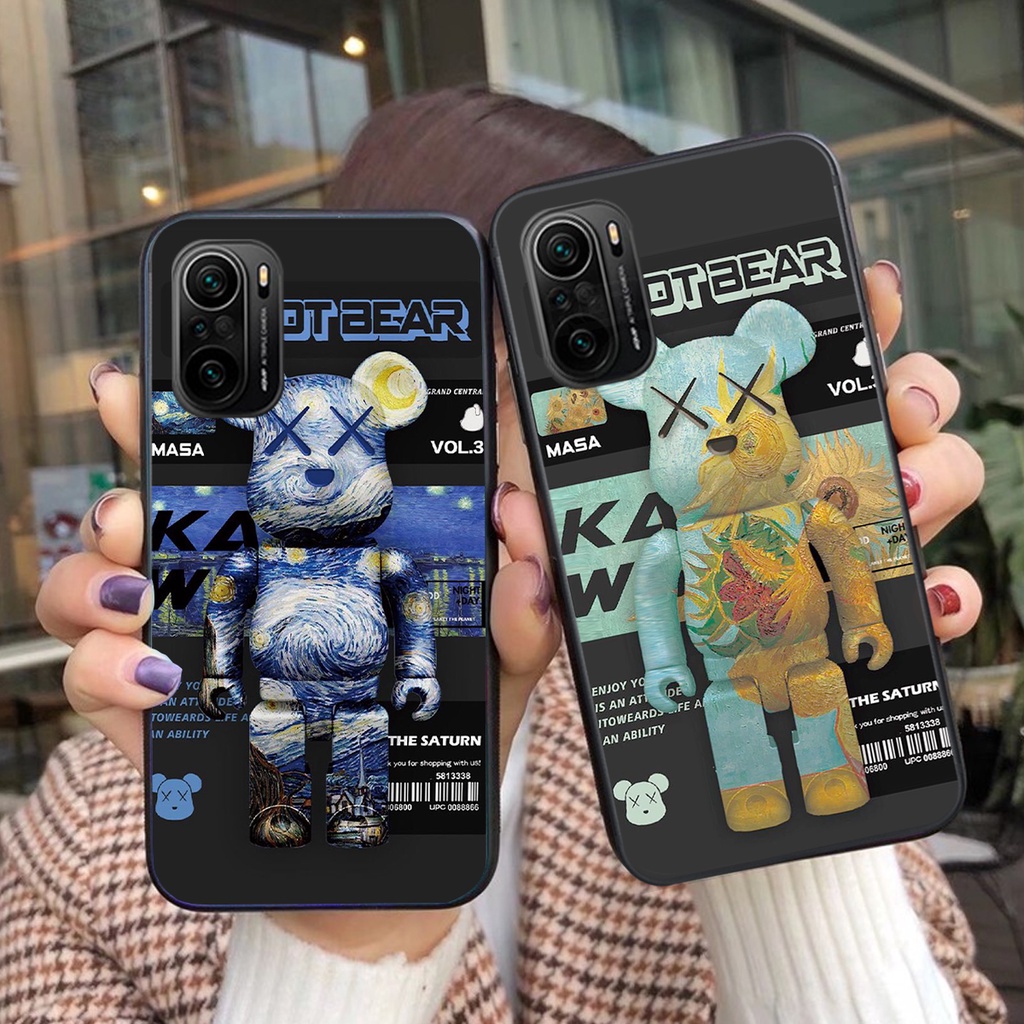Ốp lưng Xiaomi Redmi K40 / K40 Pro / K40 Gaming / POCO F3 in hình bearbrick KAWS cực chất cực đẹp giá rẻ