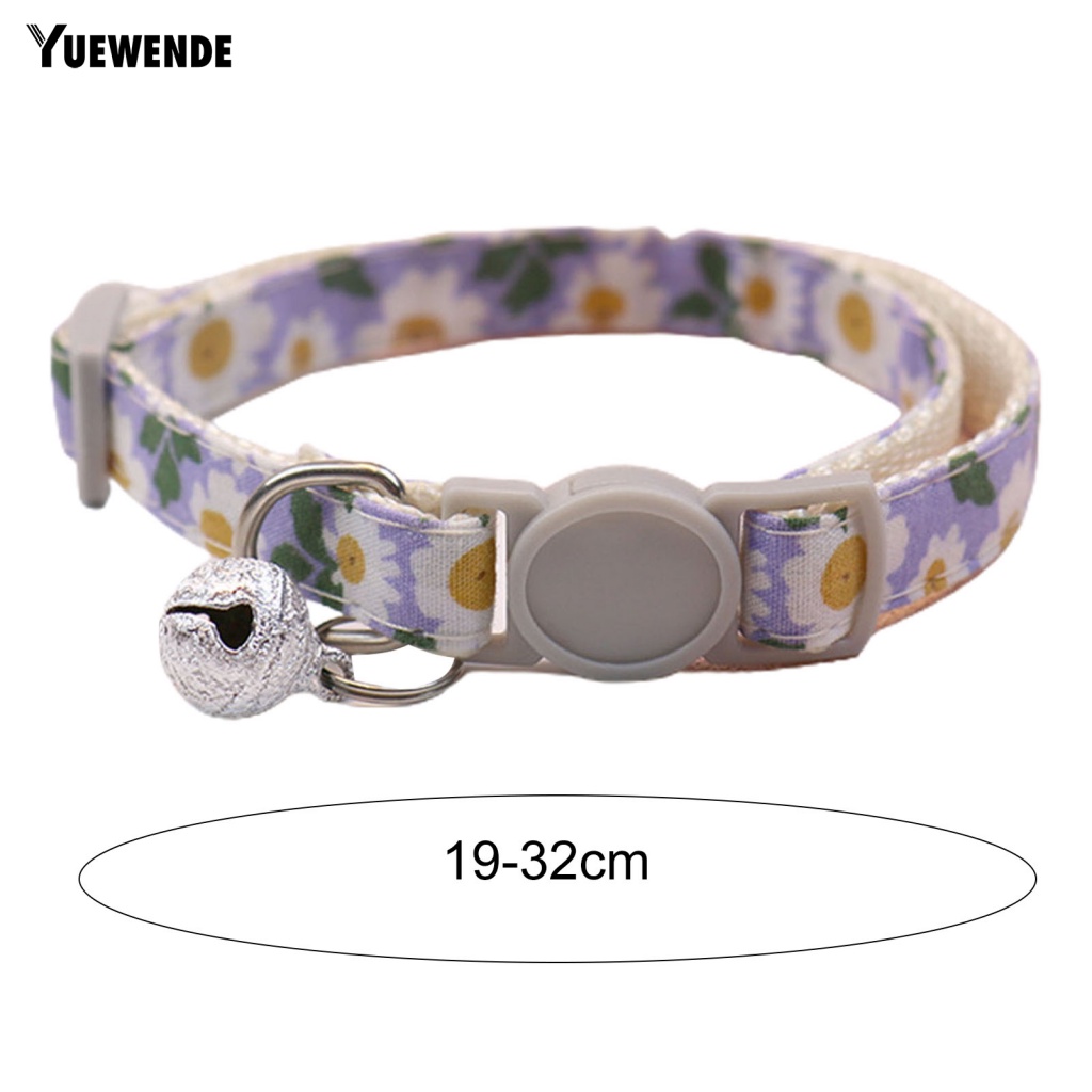 1/3/6 Vòng Cổ Có Chuông Họa Tiết Hoa Cho Thú Cưng