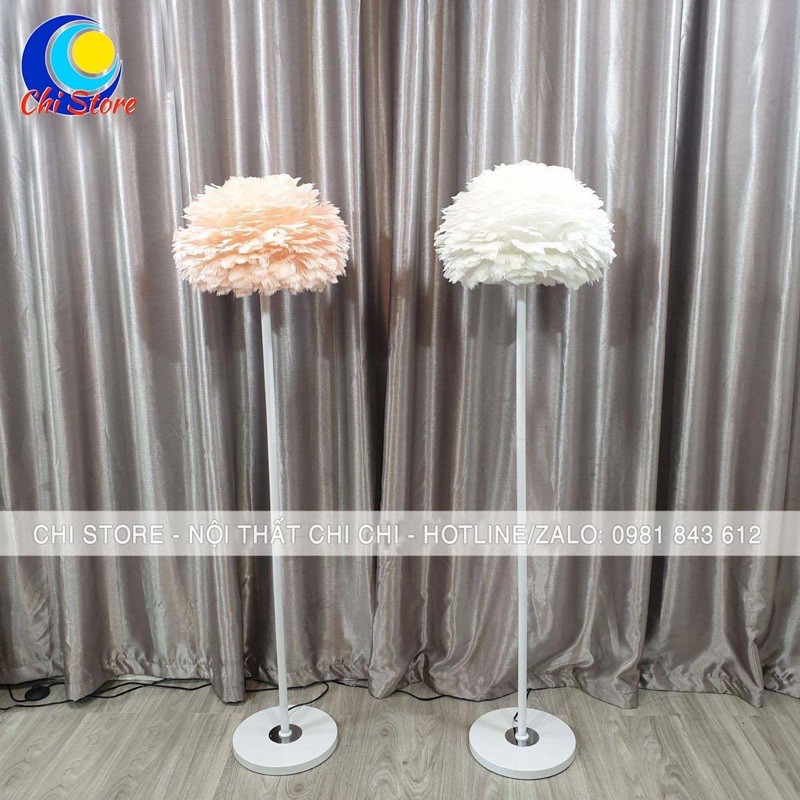 Đèn Cây Lông Vũ Hình Đám Mây Sang Chảnh, Đèn Trang Trí Chụp Hình Siêu Xinh