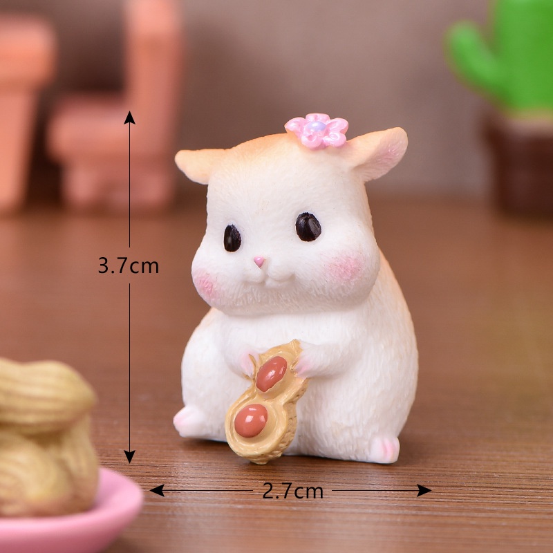 Tiểu cảnh mini ❤️ Mô hình chuột hamster đáng yêu trang trí tiểu cảnh, sân vườn, sen đá, sân vườn,terrarium