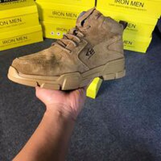 Giày bảo hộ Bh20 da tự nhiên, chống đinh, chống va đập, chống nước, đi êm chân