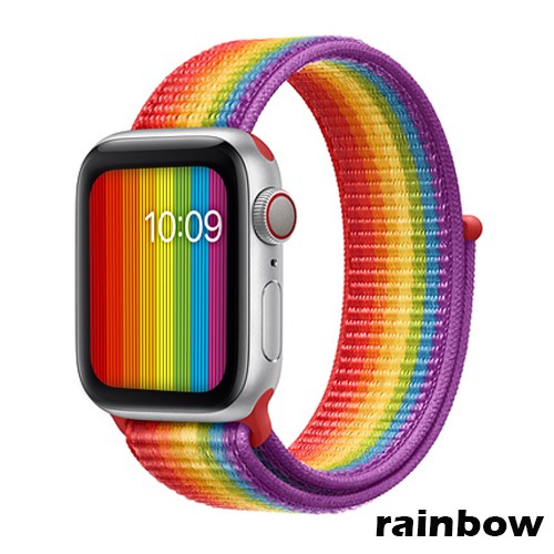 strap for apple watch 7 45mm 41mm 44mm 40mm 42mm 38mm sport nylon loop band for iwatch series 7 6 se 5 4 3 2 1