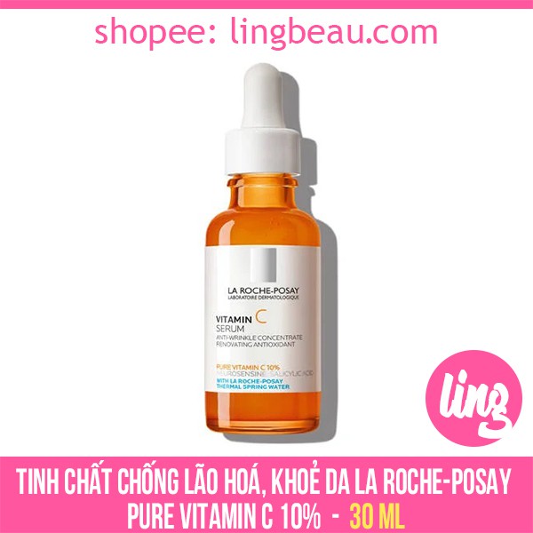 HSD 01/2024 - Tinh chất chống lão hoá, khoẻ da La Roche-Posay Vitamin C Serum With Pure Vitamin C 10% (30ml)