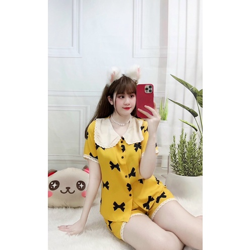 BỘ MẶC NHÀ ĐÙI HOẠ TIẾT DỄ THƯƠNG