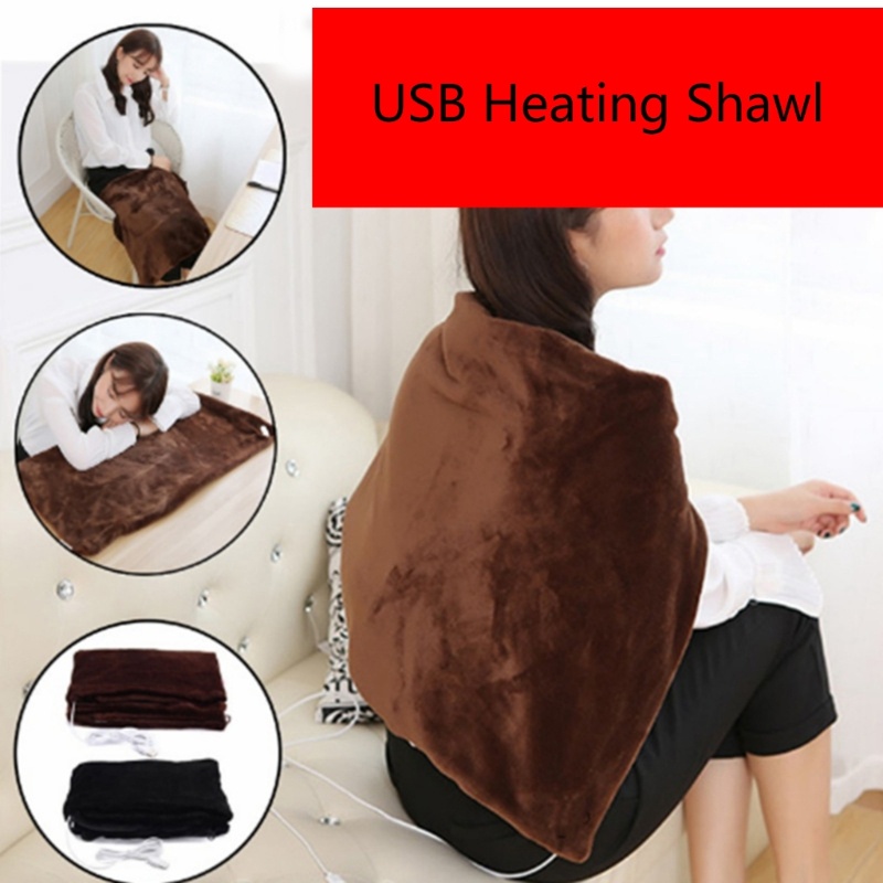 Aoto Chăn Sưởi Ấm Bằng Điện USB Có Thể Sạc Lại Cho Văn Phòng Ký Túc Xá
