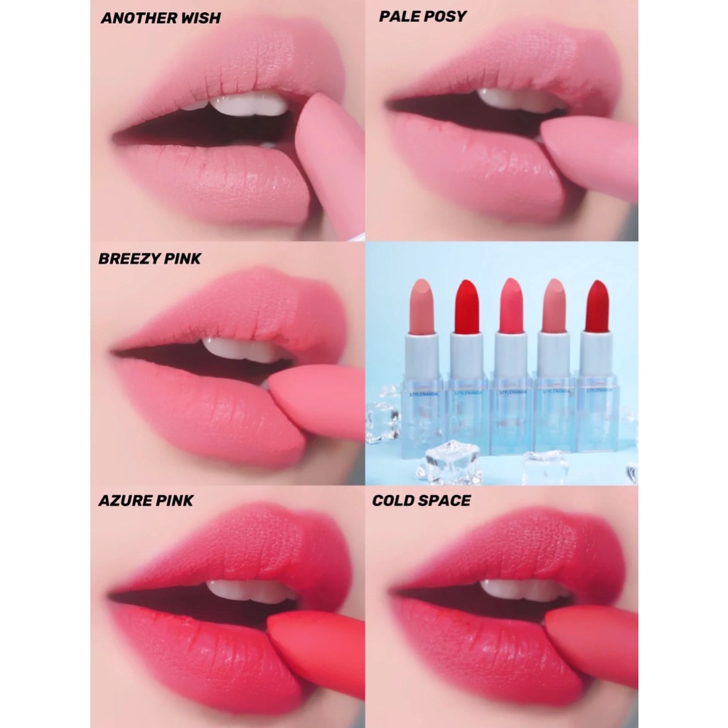 Son Thỏi Lì 3ce Summer - Toilet Paper Soft Matte Lipstick Another Wish- Breezy Pink- Pale Posy- Azure Pink- Cold Space