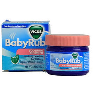 Dầu bôi ấm ngực Vicks BabyRub 50g