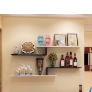 Combo kệ trang trí 3 chu L, 3 thanh ngang, 4 chữ V