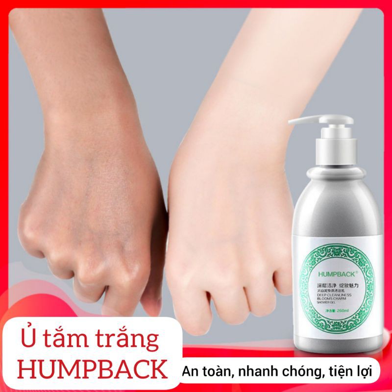Makeup body dưỡng siêu trắng an toàn Humpback