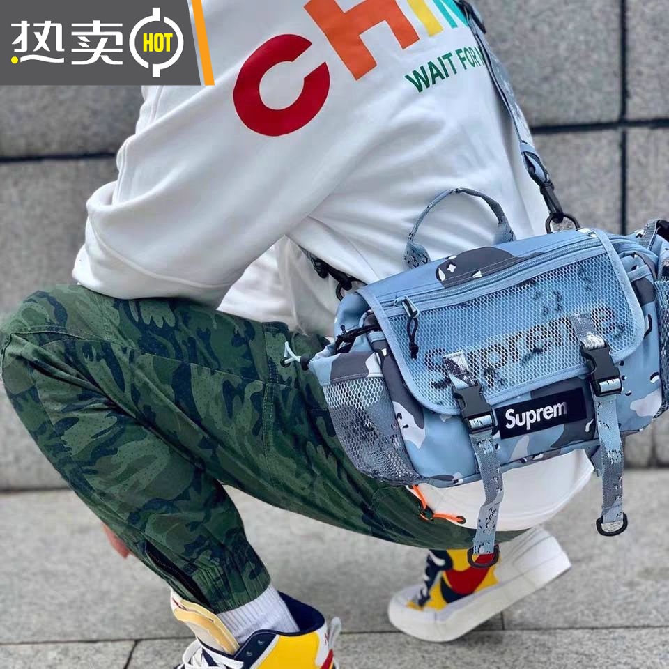 Đau do lo lắng❤Sản Phẩm Tốt Có Sẵn Hàng Có Sẵn Hàng Có Sẵn Túi Đeo Chéo Ngực Họa Tiết Rằn Ri Supreme Phản Quang 20ss 3M Chính Hãng Dễ Phối Đồ Cho Cặp Đôi