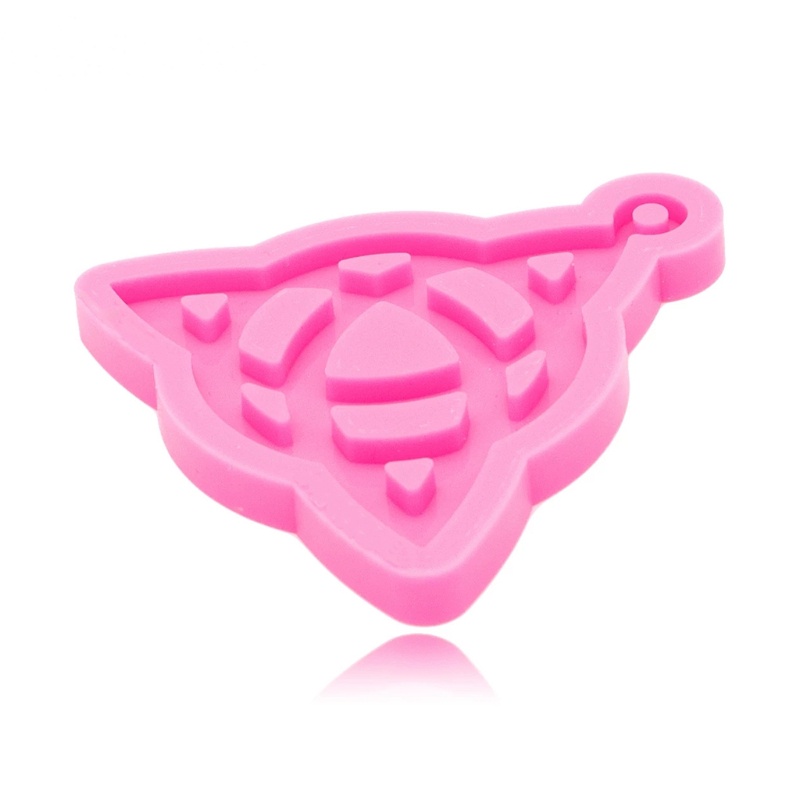 Khuôn Silicone Hình Tam Giác Làm Móc Khóa Thủ Công