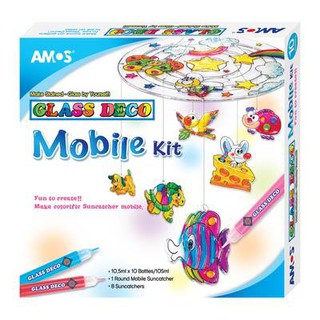 Màu Vẽ Trang Trí Trên Kính Hàn Quốc AMOS Mobile Kit 10 Màu