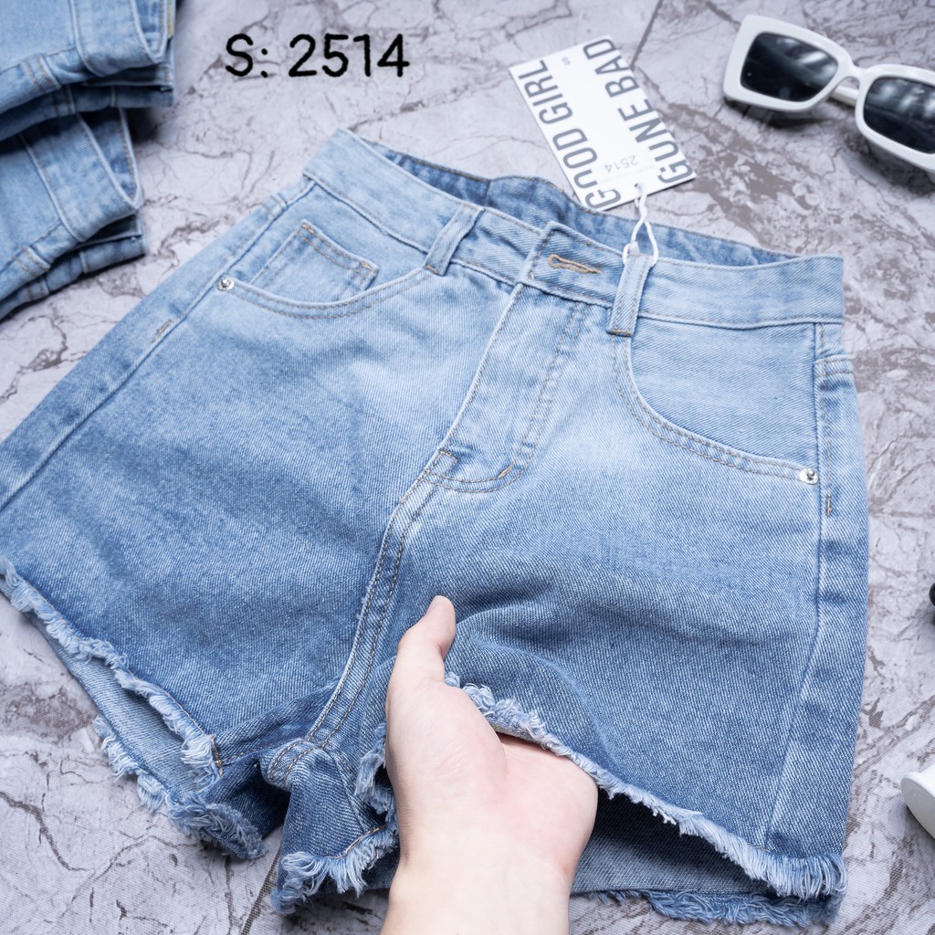 Quần Short Jean Nữ Tua Lai Hoa Cúc Rách Kiểu Cá Tính[Hình Tự Chụp] | BigBuy360 - bigbuy360.vn