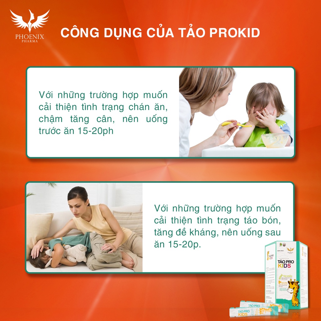 Siro ăn ngon, tảo Pro Kids tăng sức đề kháng, tiêu hóa tốt, chống táo bón, bé tăng cân date 2025