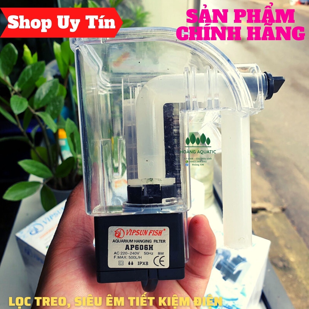 Máy Lọc Treo Cho Hồ Cá Mini, Dạng Thác Nước VS 303H/606H, Siêu Tiết Kiệm Điện