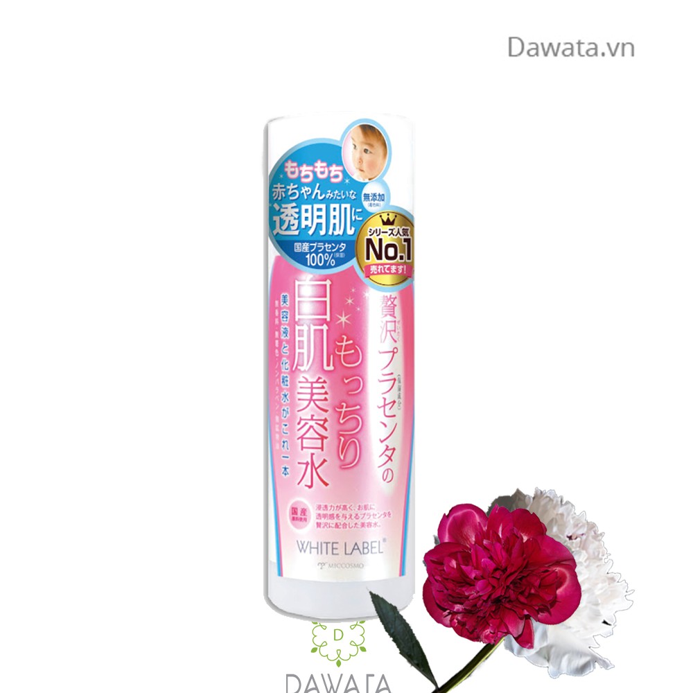 NƯỚC HOA HỒNG SỐ 1 NHẬT BẢN MICCOSMO WHITE LABEL PREMIUM PLACENTA ESSENCE