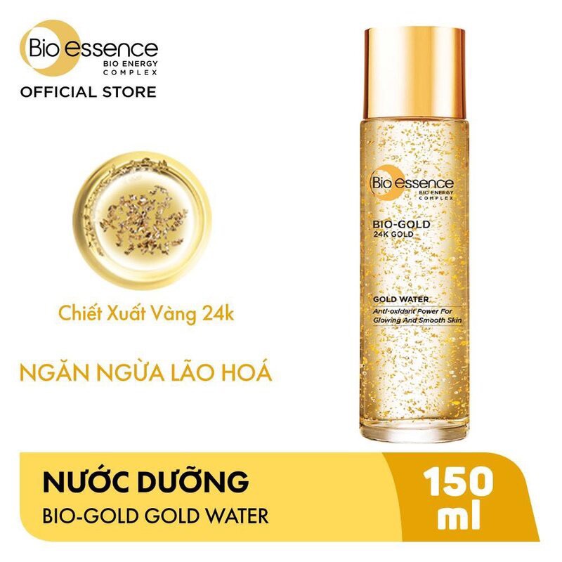 Nước dưỡng da Bio-essence Bio-Gold ngăn ngừa dấu hiệu lão hóa chiết xuất vàng sinh học 24K 30ml/chai