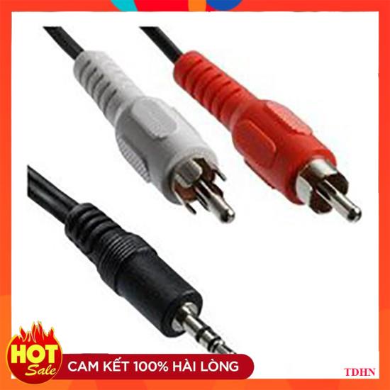 [Hãng] Dây loa 1 đầu 3.5 ra 2 AV dài 3m