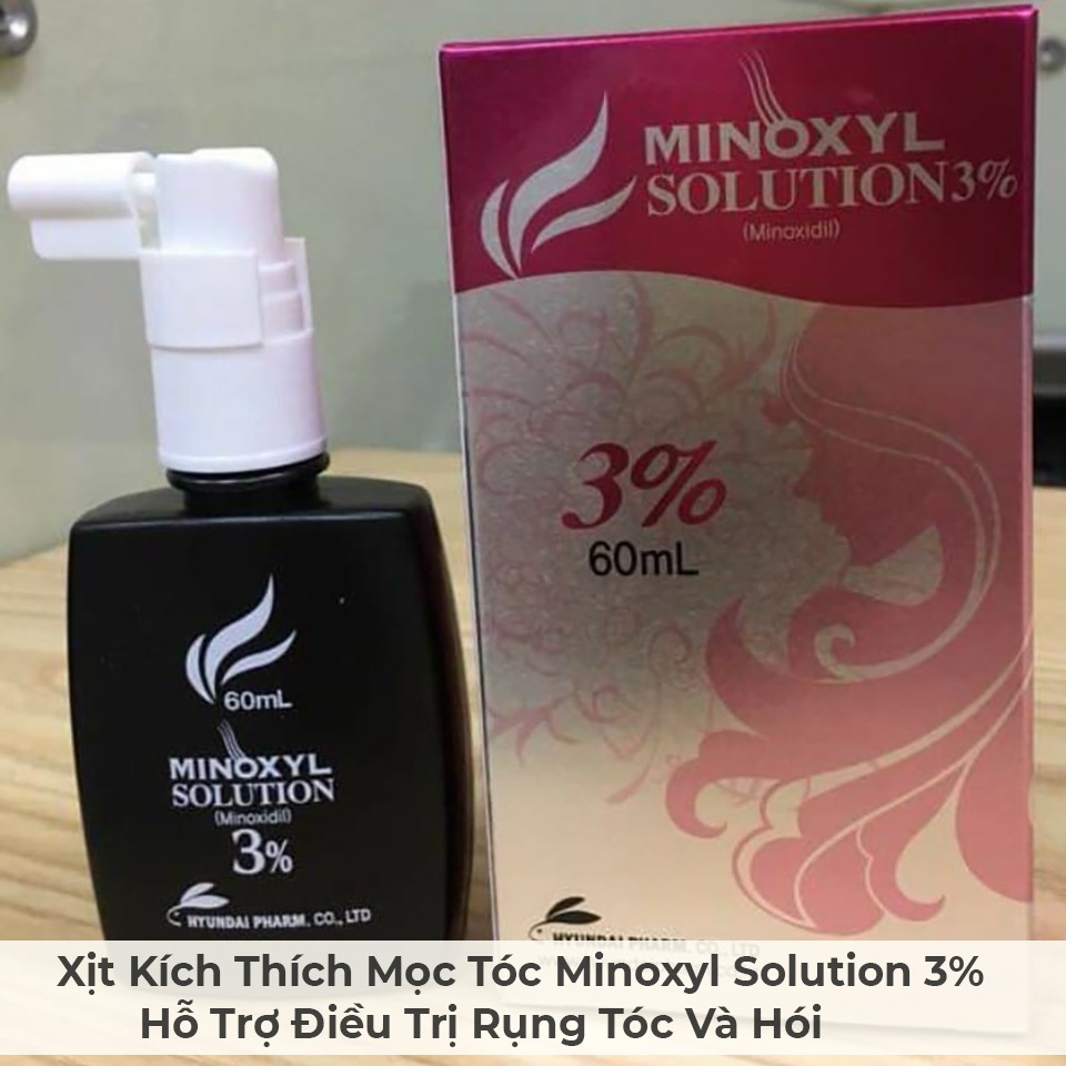 [GIÁ SỈ] Minoxyl Solution 3% ⚜️ Xịt ngừa rụng tóc, kích thích mọc tóc Minoxyl Solution 3% (60ml)