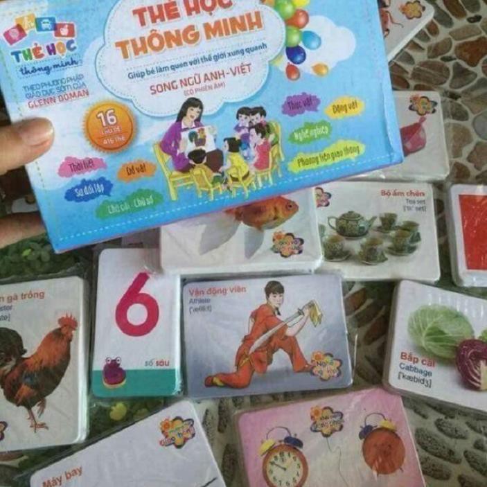THẺ HỌC THÔNG MINH CHO BÉ BIBO- 416 THẺ- 16 CHỦ ĐỀ