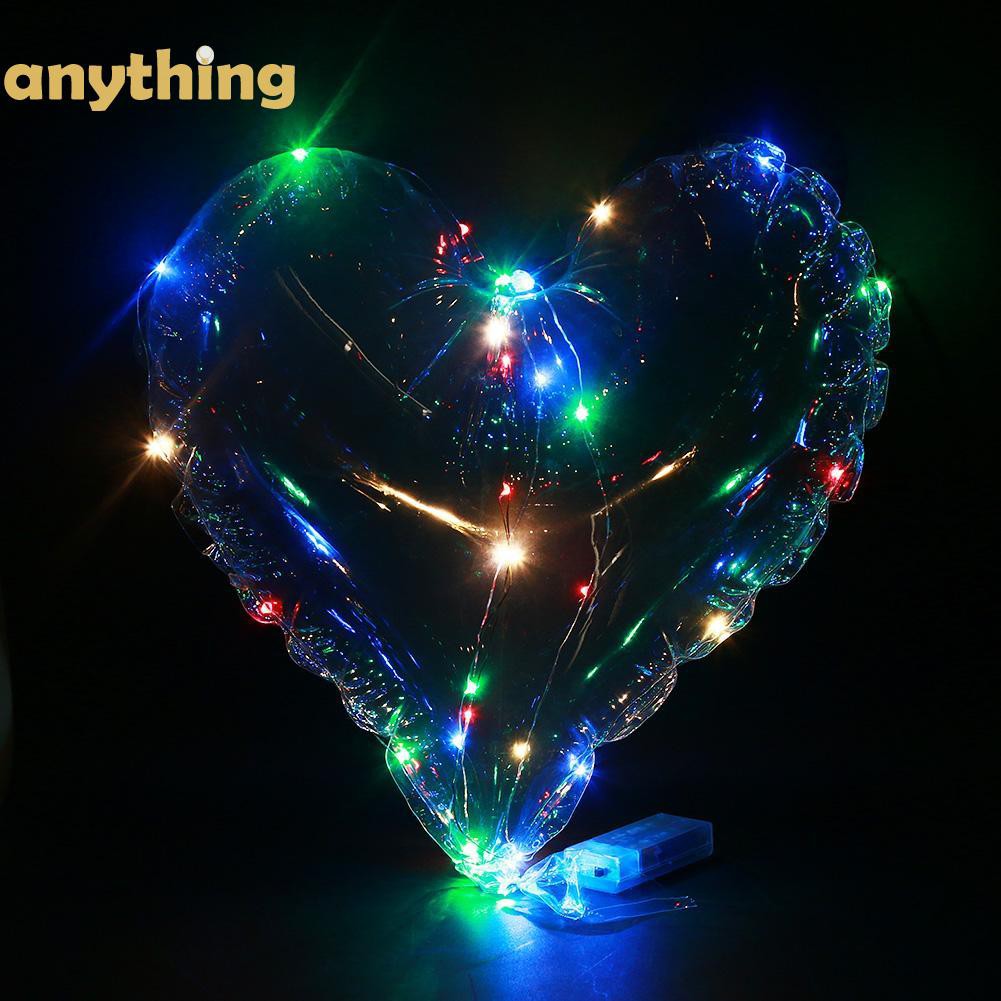 Bong bóng bay dạ quang có đèn led 3m dùng trang trí