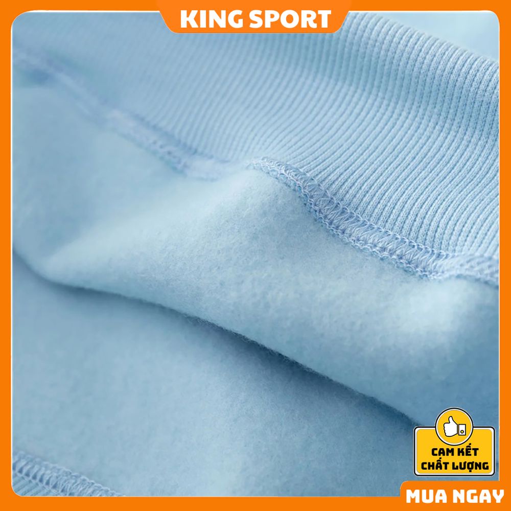 Áo nỉ nữ nam form rộng sweater form rộng chính hãng KING SPORT Áo nỉ nữ dài tay mùa đông phong cách hàn quốc