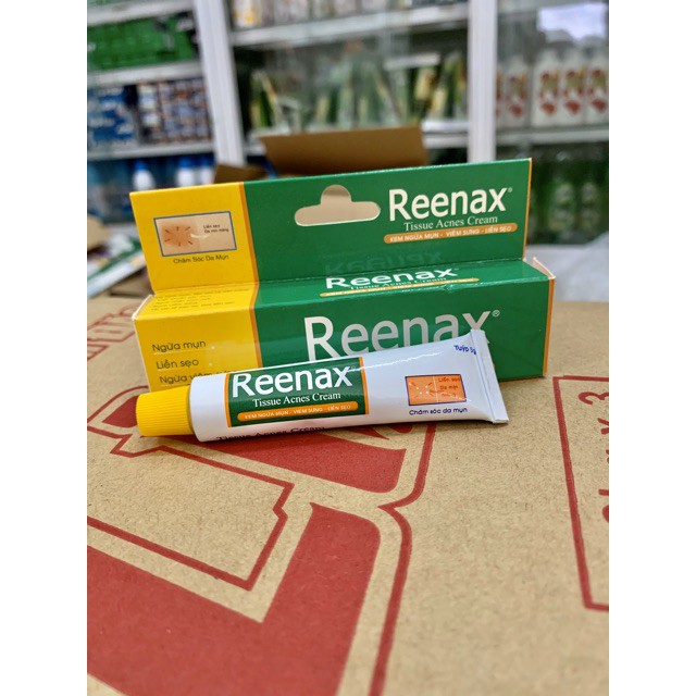 Kem chăm sóc da mụn Reenax Tissue Acnes Cream (5g )