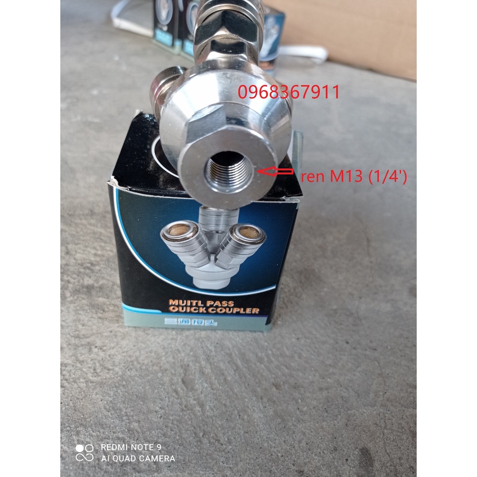 Chạc chia khí nén tự động xịn loại chia 2 và chia 3