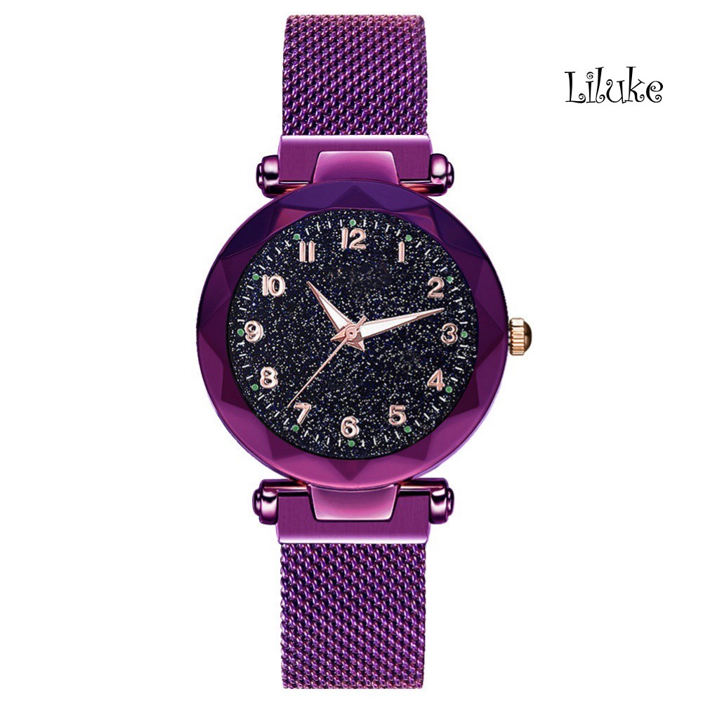 Đồng Hồ Quartz Mặt Analog Tròn Dây Kim Loại Khoá Nam Châm Thời Trang | BigBuy360 - bigbuy360.vn