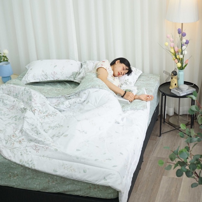 Bộ ga giường Everon Lite chất vải microfiber ELM 208 (4 món, không bao gồm chăn) | BigBuy360 - bigbuy360.vn