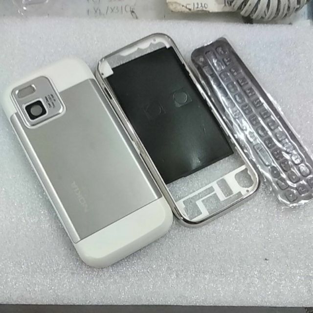 Vỏ nokia N97 mini màu trắng bạc