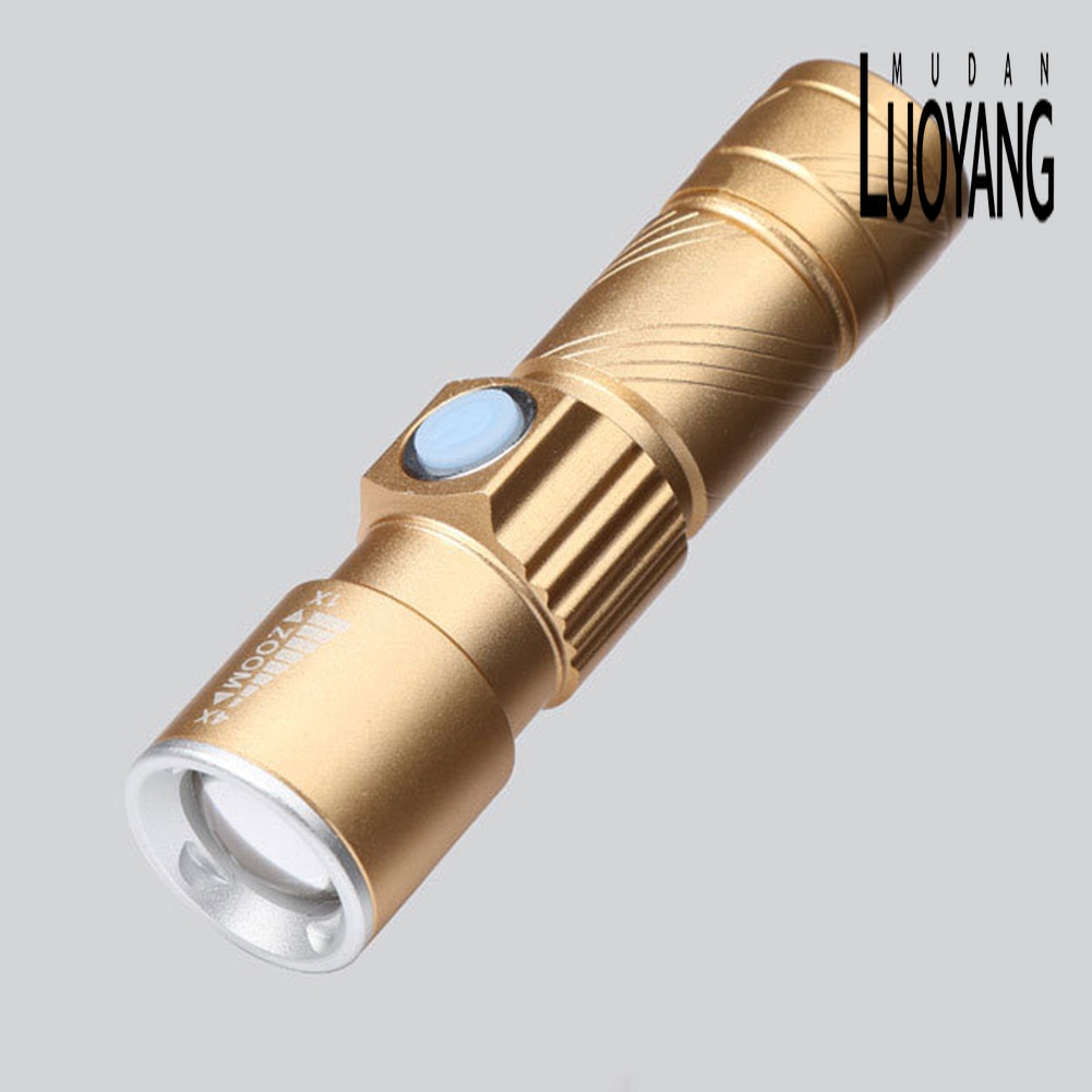 Đèn Pin Mini Cầm Tay Cổng Sạc USB Tiện Lợi Dành Cho Cắm Trại