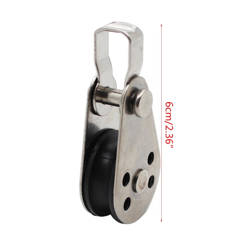 Set 5 Ròng Rọc Bằng Thép Không Gỉ Có Dây Treo Cho Cần Cẩu Thuyền