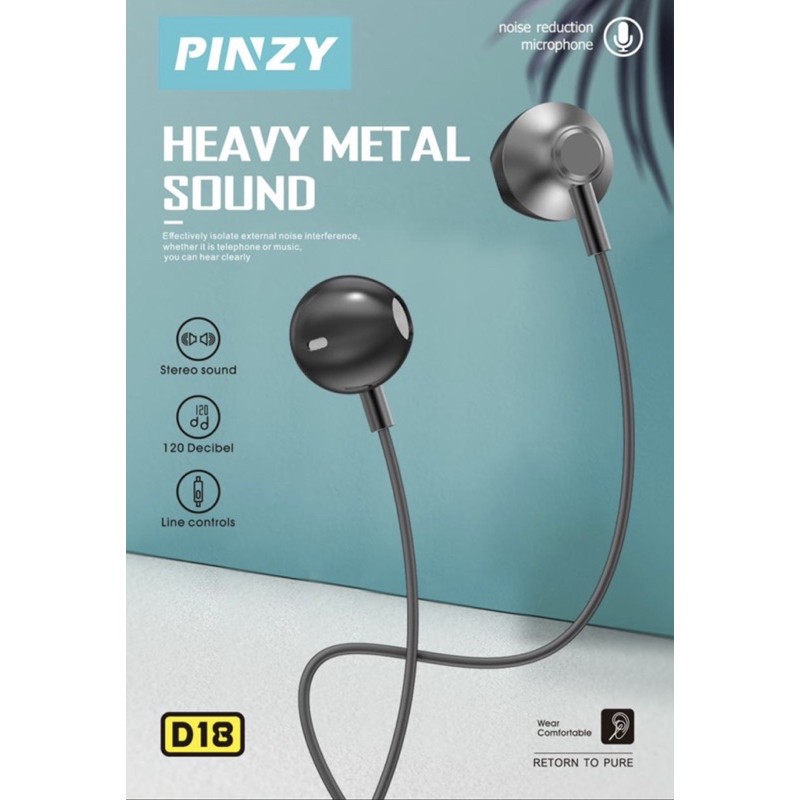 Tai Nghe Pinzy D18 Series Bằng Kim Loại Chất Lượng Cao | BigBuy360 - bigbuy360.vn