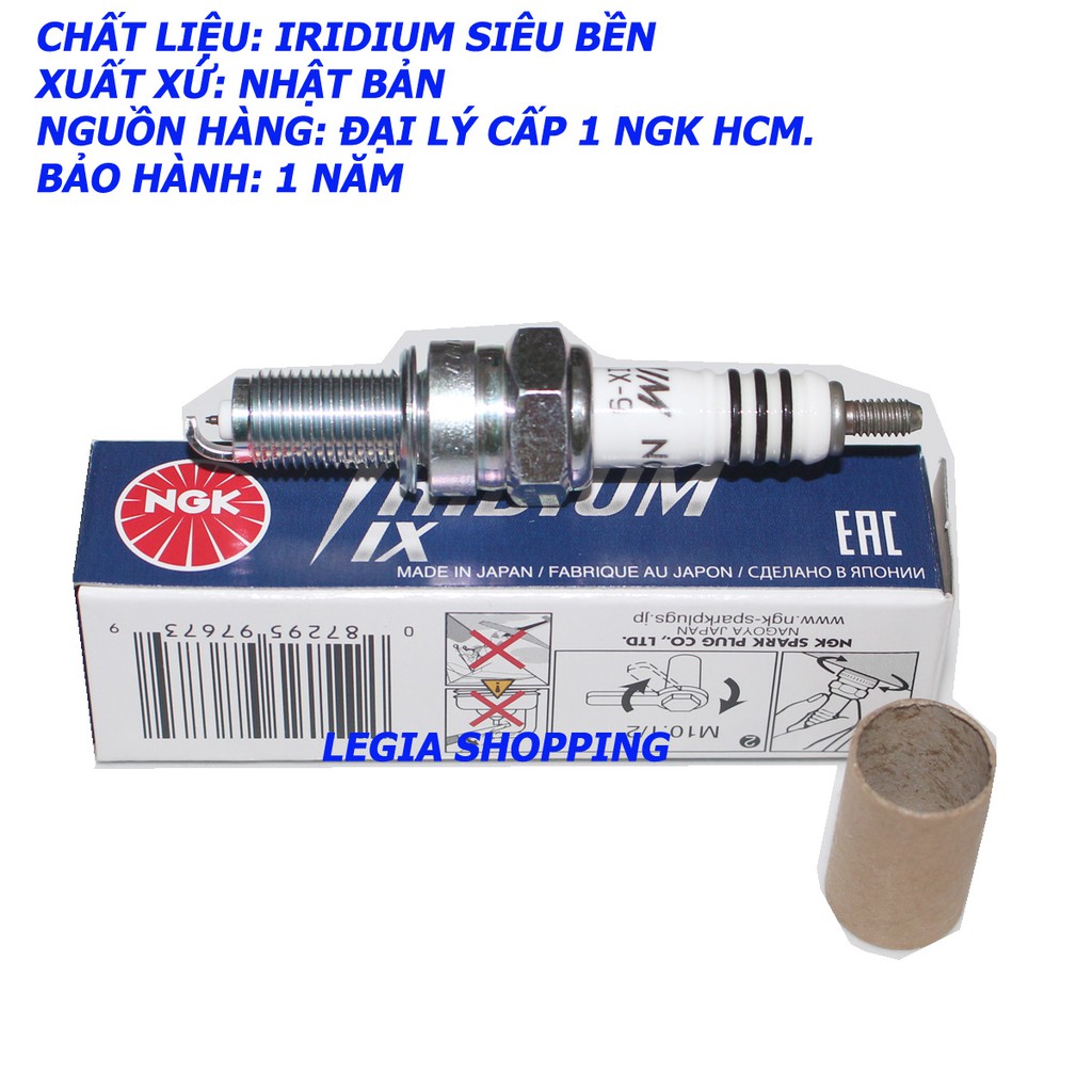 BUGI NGK IRIDIUM CPR9EAIX-9 GẮN XE WINNER - SONIC - CBR - VARIO