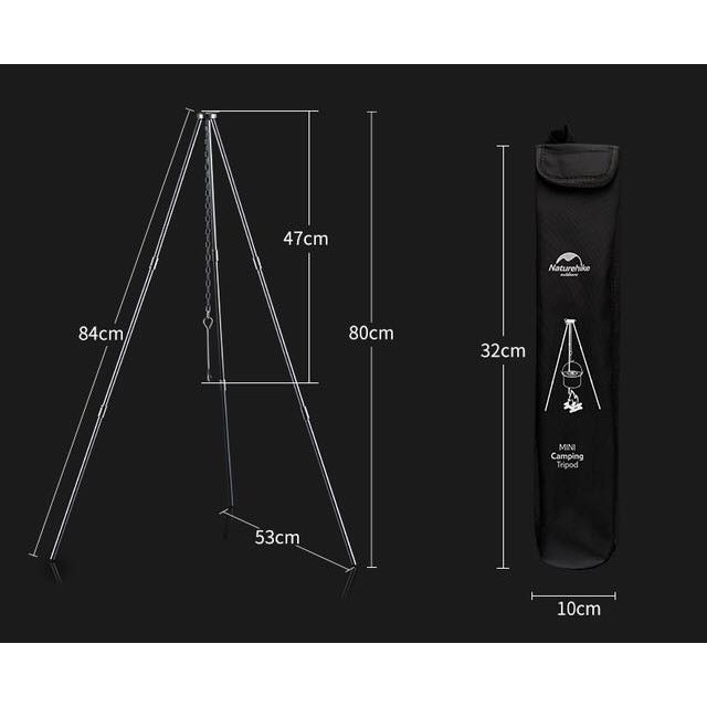 KIỀNG TREO 3 CHÂN BẾP DÃ NGOẠI NATUREHIKE ZJ01 NH17S00S-G