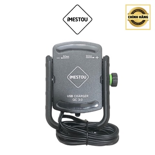 [Freeship Extra] Giá đỡ kẹp điện thoại xe máy cổng sạc USB chính hãng Imestou, sạc nhanh công suất 36W, TikTakMoto