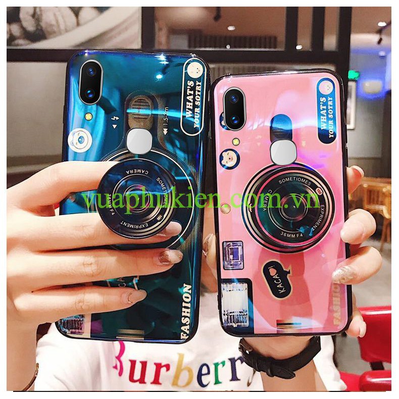 Ốp lưng dẻo hình máy ảnh dành cho Xiaomi Mi8, Mi8 Lite, Mi8 SE, Mi8 Pro. Hàng cao cấp ( tặng kèm Giá đỡ Popsocket )
