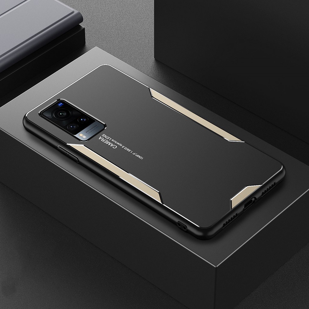 Ốp Điện Thoại Kim Loại Nhôm Nhám Chống Sốc Sang Trọng Cho Vivo X60 Pro Global V20 V21
