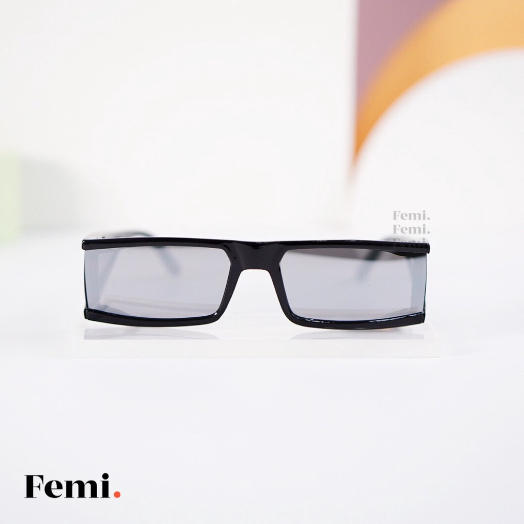 Kính mát Femi Mari phong cách Futuristic kính râm nữ Hot Trend