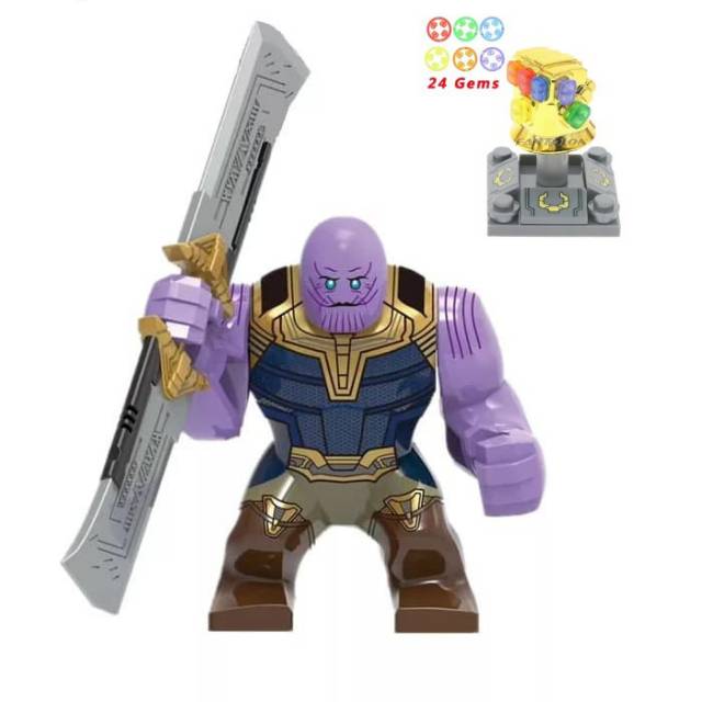 Mô Hình Đồ Chơi Lego Thanos 24 Gems No Box Infinity War End