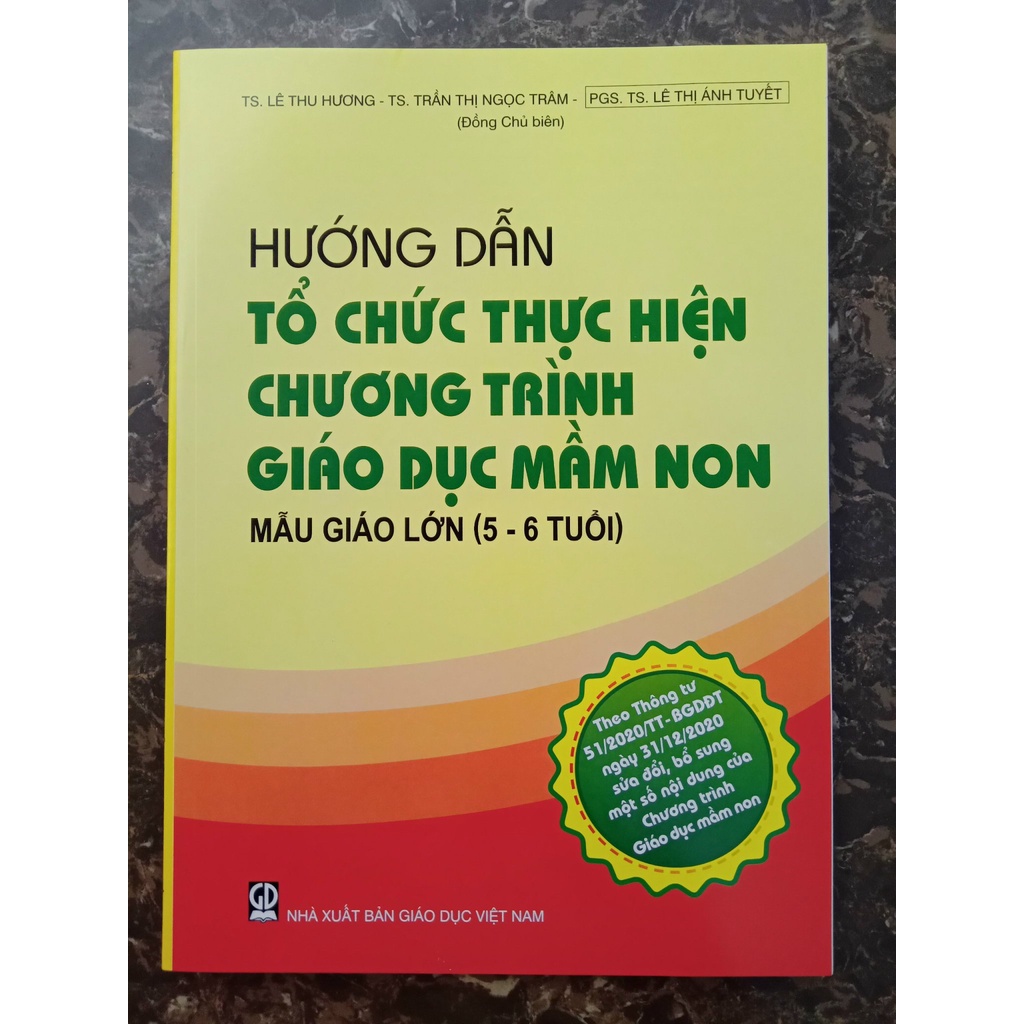 Sách - Combo Hướng dẫn tổ chức thực hiện chương trình Giáo dục mầm non mẫu giáo lớn