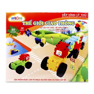 Bộ xếp hình thế giới giao thông Antona 80 chi tiết