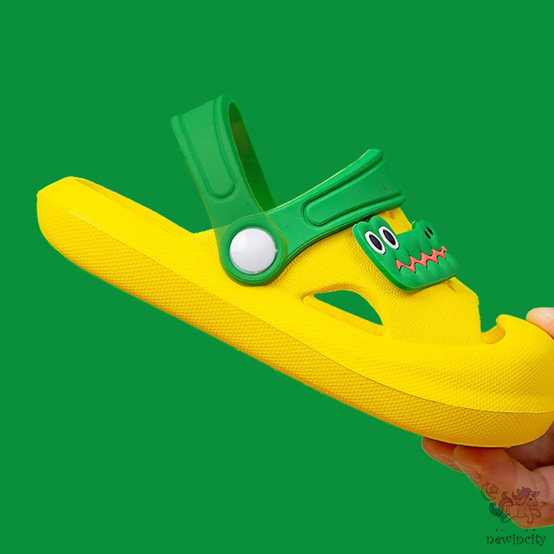 Dép đế mềm họa tiết hoạt hình phong cách Hàn Quốc thời trang dành cho trẻ em